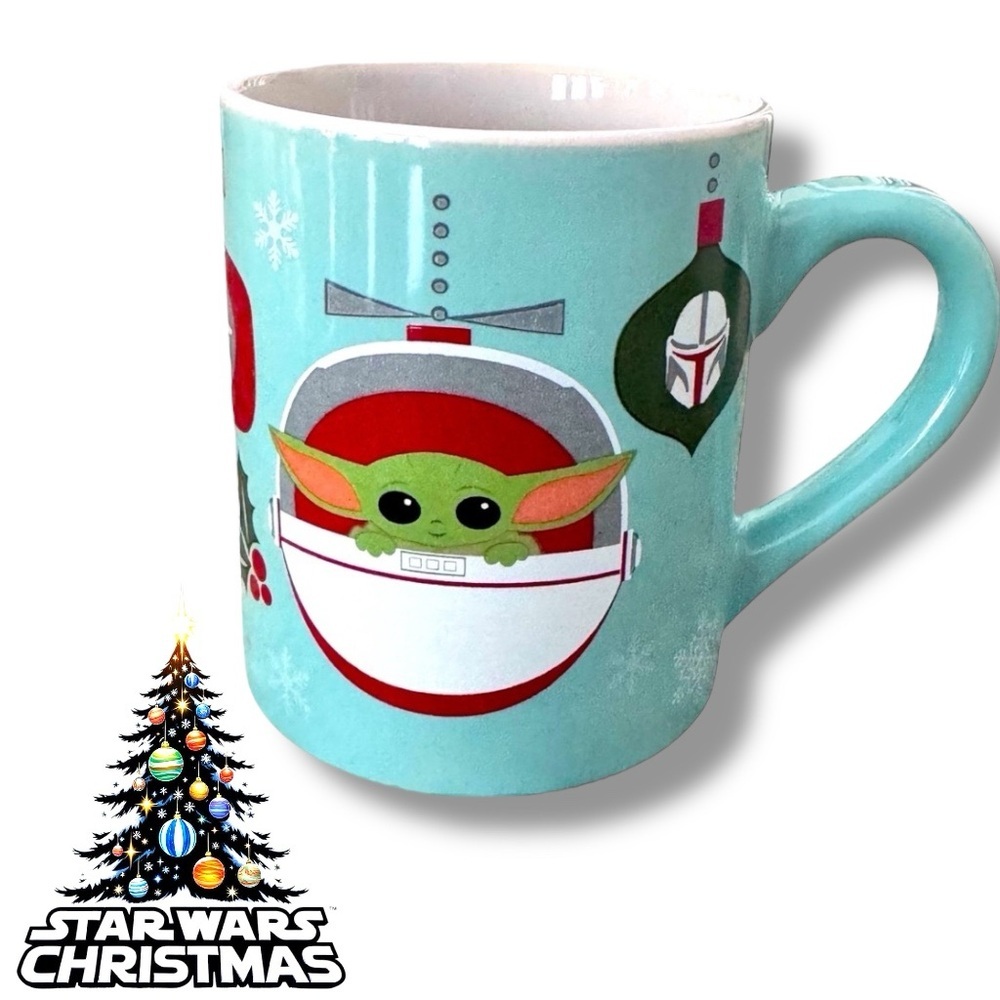 Collectible Star Wars Mandalorian Baby Yoda Christmas Mug